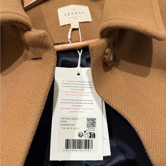 NWT Paolo Camel Coat - Picture 5 of 8